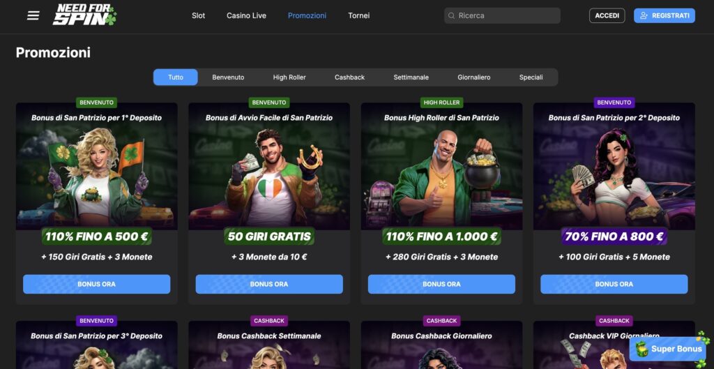 Need for Spin Casino Bonus
