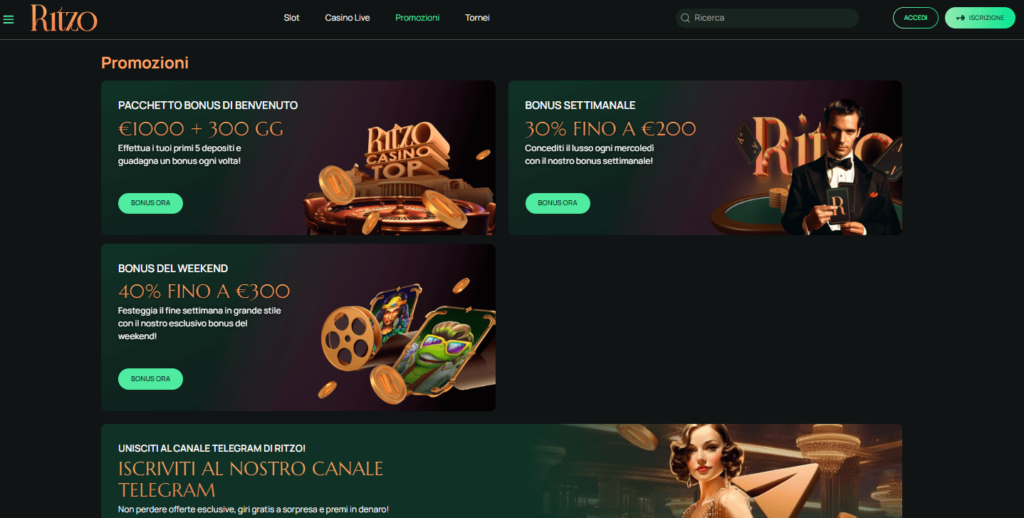 Ritzo Online Casino Bonus