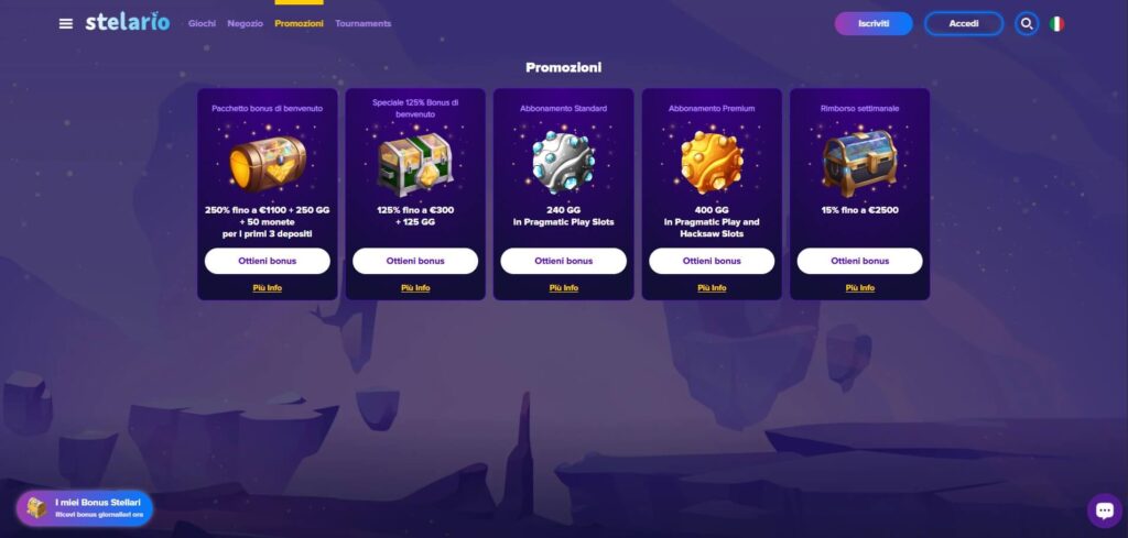 Stelario Casino Bonus