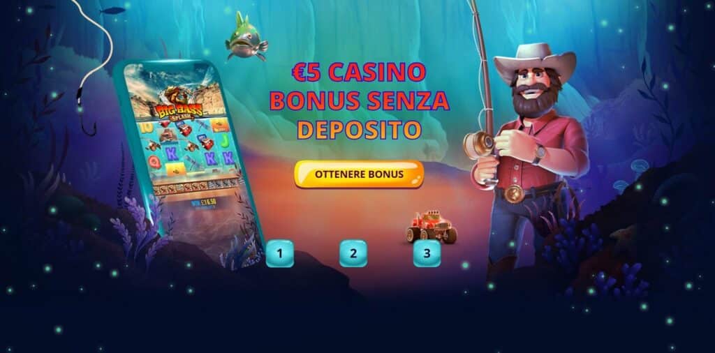 Un bonus di 5 euro senza deposito è tra le offerte di benvenuto più comuni nei casinò online.